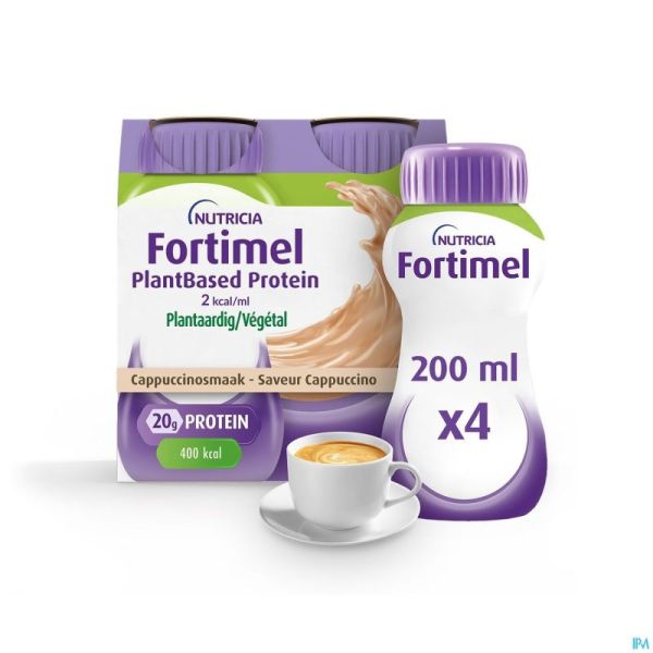 Fortimel Plantbased Protein Cappuccino 4x200ml