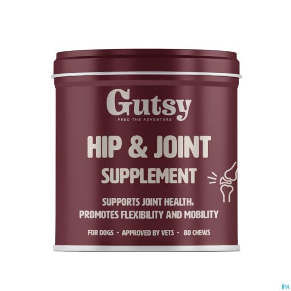 Gutsy Hip & Joint Supplement Chews 80