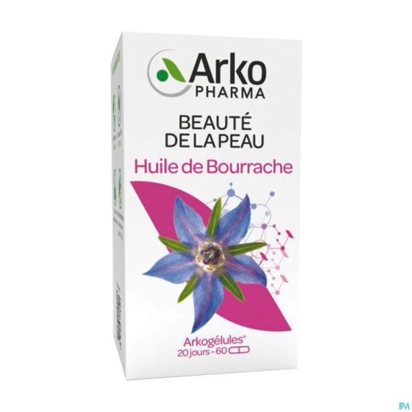 Arkogelules Huile De Bourrache 60 Gélules