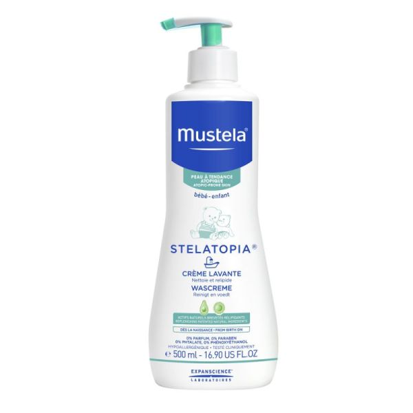 Mustela Peaux Atopiques Stelatopia Crème Lavante  500 Ml