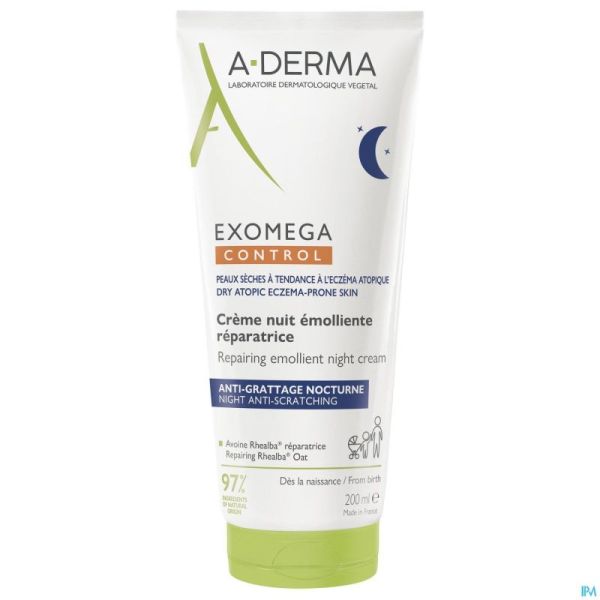 Aderma Exomega Control Cr Nuit Emol. Reparat 200ml