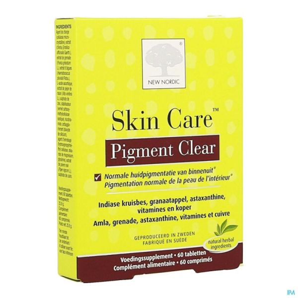 New Nordic Skin Care Pigment Clear Comprimés 60