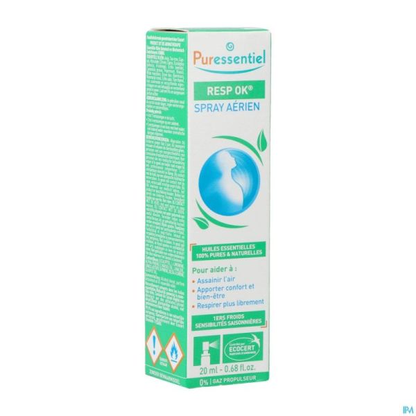 Puressentiel Respiratoire Spray 19 Huiles Essentielles 20 Ml