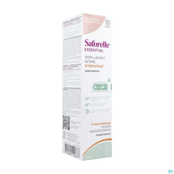 Saforelle Essential Soin Lavant Intime Hydratant en Poudre 2x6g