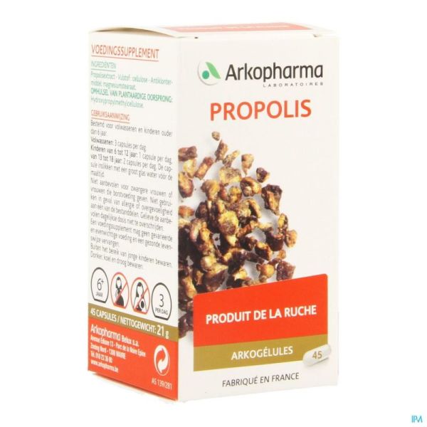 Arkogelules Propolis 45 Gélules 350 Mg