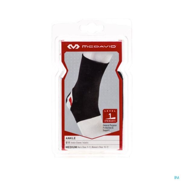 Mcdavid Ankle Brace Elastic Black M 511