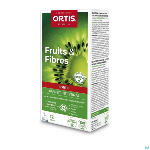 Ortis Fruits&fibres Forte Complexe Transi+ 12x10g