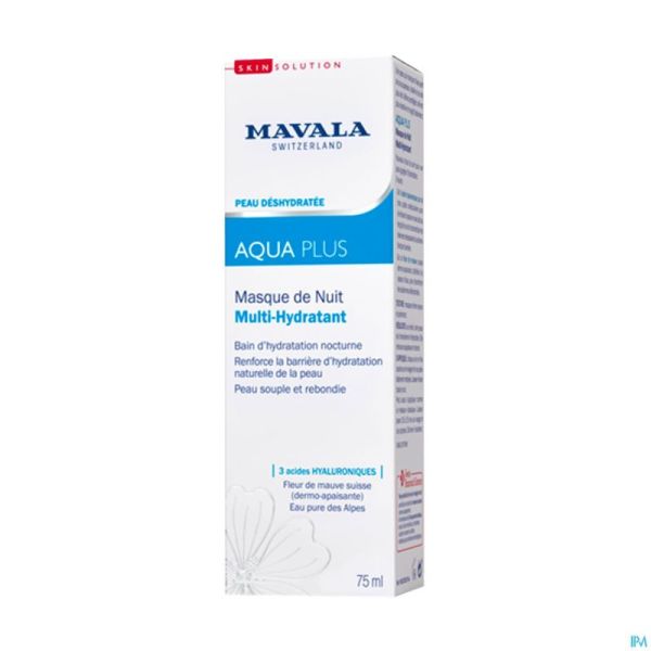 Mavala aq+ masque nuit multi hydra    tube 75ml