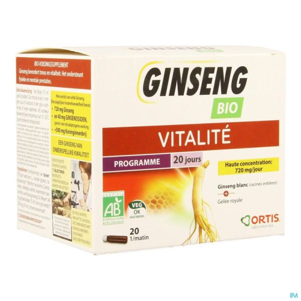 Ortis Ginseng Bio 20x15ml