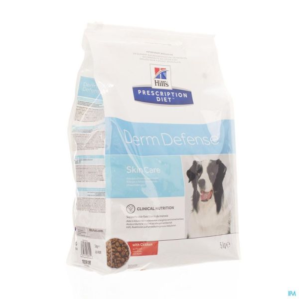 Hills Prescription Diet Chien Derm Defense Croquettes Poulet 5kg