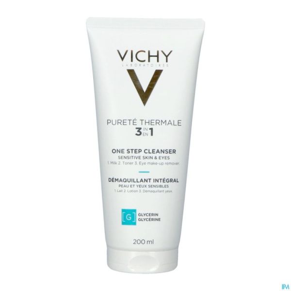 Vichy Pureté Thermale 3en1 Démaquillant Intégral Peau et Yeux Sensibles 200ml