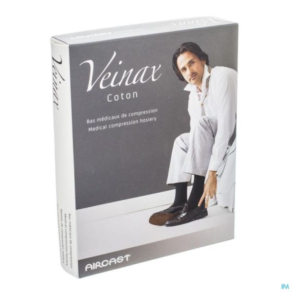 Veinax Chausset.homme Coton 2 Long Bl.marine 1