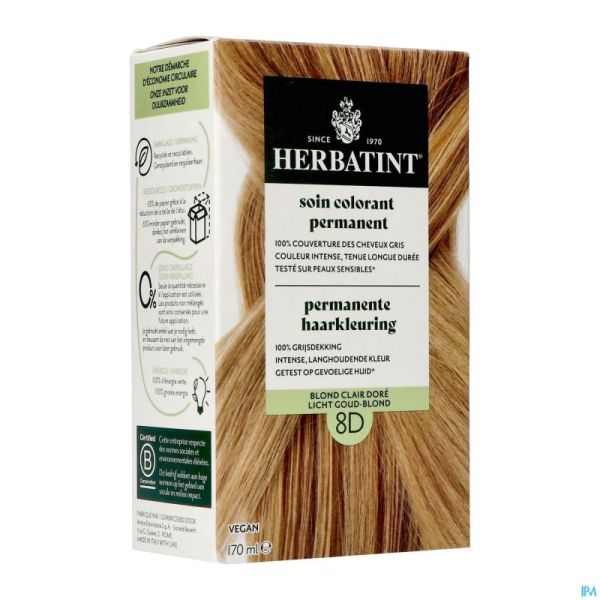 Herbatint 8d Blond Clair Dore 170ml