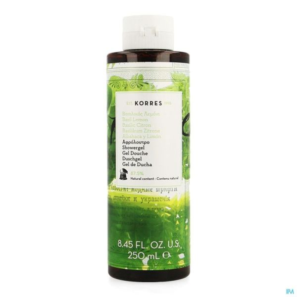 Korres Gel Douche Basilicum Lemon 250ml